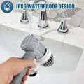 10Pcs Rechargeable Electric Cordless Cleaning Brush Spin Scrubber Turbo Scrub UK NEW